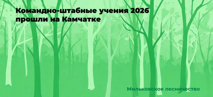В Камчатском крае прошли командно-штабные учения по тушению лесных пожаров